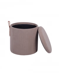 Пуф Руни С с ящиком вельвет коричневый / S