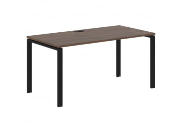 Стол письменный ЕДИС ЕУСТ 1580 Дуб Денвер темный Черный / EDIS EUST