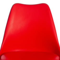 Стул ТУЛИП (мод. 73) / 1 шт. в упаковке дерево/пластик/ПУ, 48.5*52.5*83cм, красный / TULIP (mod. 48.5*52.5*83cм,