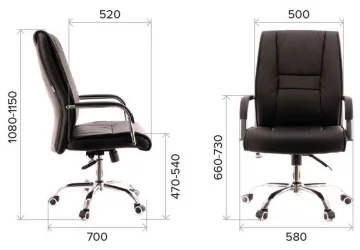 Кресло для руководителя Еверпроф Кент ТМ Экокожа Кремовый / Everprof Kent TM