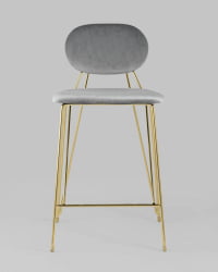 Стул Элис полубарный Светло-серый