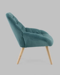 Кресло Олби Страйпс темно-бирюзовый