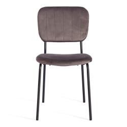 Стул CАРОЛ (мод. УC06) металл, вельвет, 45 х 56 х 82 см, Лигхт грей (светло-серый) ХЛР24 / черный / CAROL (mod. UC06) Light grey HLR24