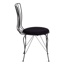 Стул ЛАЛИТА (мод. 172) металл/ткань, 44 х 51.5 х 85 см, Блаcк (черный) / LALITA (mod. Black