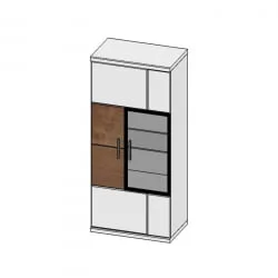 Шкаф для посуды Корано Бм.Кор-11 левый Ольха