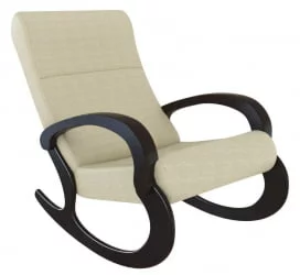 Кресло-качалка Кемпинг Гарда ткань Кофе с молоком