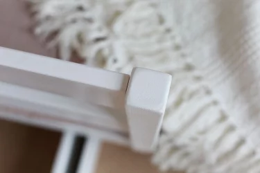 Детская кровать в белом цвете с ящиками