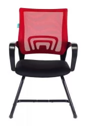 Кресло для посетителя Бюрократ CХ-695Н-АВ Красный / CH-695N-AV
