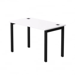 Стол прямой на металлокаркасе, опоры 90 гр Еверпроф ЕВО 254С006 Белый Черный / Everprof EVO 254S006