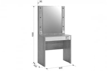 Трюмо Зара СМЗ-03 дуб сонома/белый / SMZ-03