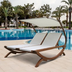 Шезлонг-лежак Мальта АФМ-510C Вхите / AFM-510C White