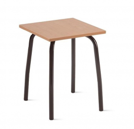 Табурет кухонный 320х320 мм ЛДСП Бук/Металл Коричневый