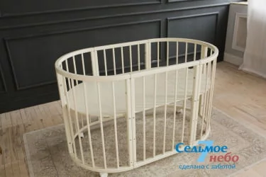 Кровать-трансформер 6-в-1 Меррй Хаппй 01 Слоновая кость / Merry Happy