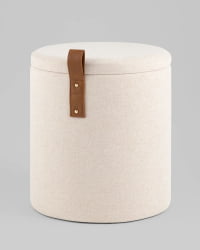 Пуф с ящиком Эркки С белый / S