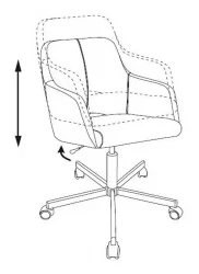 Кресло для оператора Бюрократ CХ-380М Стальное небо 38-405 / CH-380M