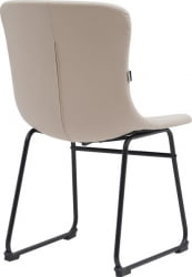 Кресло для посетителей Еверпроф Експо CФ Экокожа Бежевый / Everprof Expo CF