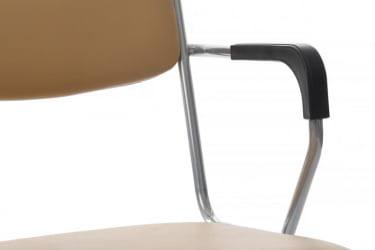 Кресло Никс Плус РCХ ОМКЛ-04 Бежевый/Металл окрашенный Хром / Nix Plus RCH OMKL-04