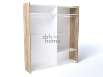 Шкаф 4-х дверный, Магнолия (2048*550*2280) Бардолино, 10813