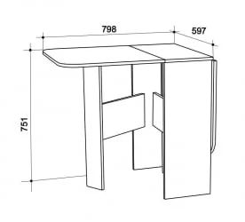 Стол-книжка Мечта Дуб Млечный