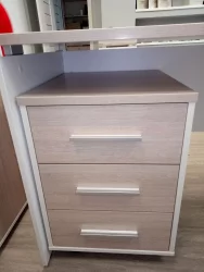 Тумба подкатная Дека 9.05.01 Дуб Сантана светлый/Белый / Deka