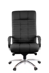 Кресло руководителя Атлант АЛ М кожа Черный / Atlant AL M