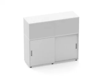 Тумба комбинированная высокая для рабочего модуля Дека 9.04.125 Белый / Deka