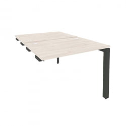 Стол-приставка двойной на П-образном м/к к опорным элем. ОНИКС О.МП-Д.СПР-1.7 Денвер Светлый/Антрацит / ONIX O.MP-D.SPR-1.7