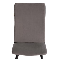 Стул обеденный Ла Роуссе велюр, серый/черный, 29, 49х50х93 / La Rousse