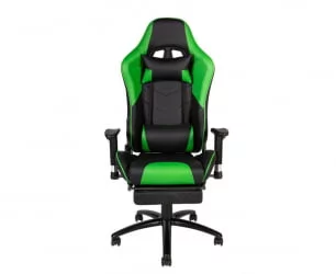 Игровое кресло Лотус ГТС РФ-8066Е Черный/Зеленый / Lotus GTS RF-8066E