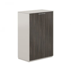 Шкаф средний Атлас НЗ-0305.ГС.БТ Серый камень Бренсон Трюфель / Atlas NZ-0305.GS.BT