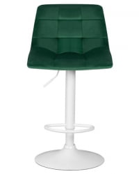 Стул барный ДОБРИН ТАИЛОР ВХИТЕ (зеленый велюр (МДЖ9-88)) 2 шт / DOBRIN TAILOR WHITE (MJ9-88))
