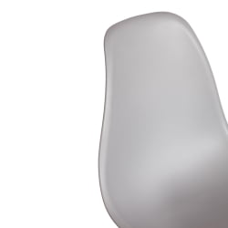 Стул CИНДЙ (ЕАМЕС) (мод. 1801) дерево бук/металл/сиденье пластик, 45кс51кс82 см, Лигхт грей (светло-серый) / CINDY (EAMES) (mod. 45x51x82 Light grey