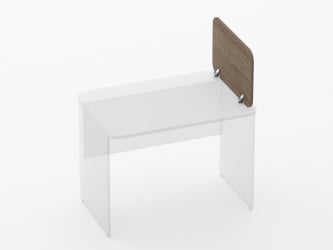 Экран разделительный прямой Глассй 5.14.06 Дуб Верцаска / Glassy