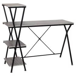 Стол на металлокаркасе БРАБИКС ЛОФТ CД-004 Дуб антик / BRABIX LOFT CD-004