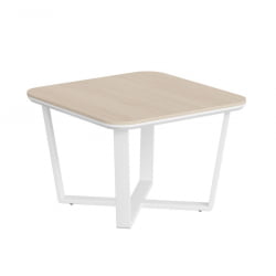 Стол журнальный Лине СФ-571608.1 Дуб светлый Белый / Line