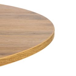 Обеденный стол УРАНУС ЛДСП/металл, 90кс90кс77 см, Дуб вотан/Черный / URANUS 90x90x77