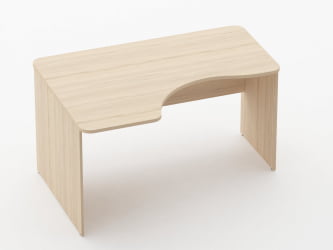 Стол угловой Глассй 1.14.14Л Орех / Glassy