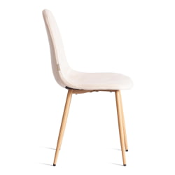 Стул БРЕЕЗЕ (мод. ДЖСC-58) Велюр/металл , 44 х 53 х 86 см, Cреамй (кремовый) ХЛР 5 / натуральный / BREEZE (mod. JSC-58) Creamy HLR