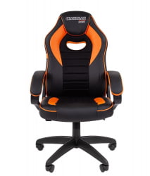 Кресло геймерское CХАИРМАН ГАМЕ 16 Черный Оранжевый / CHAIRMAN GAME