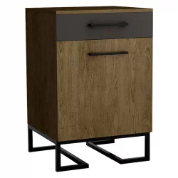 Тумба в прихожую Лофт (ТОЯ) Дуб табак/Графит / Loft