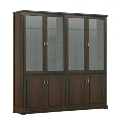 Шкаф для бумаг 4 створки МИНИСТРЙ Композиция 9 Южный орех / MINISTRY