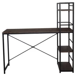 Письменный стол с полками БРАБИКС ЛОФТ CД-005 Мореный дуб / BRABIX LOFT CD-005