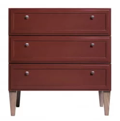 Комод 3 ящика Нортон (К) Кармин / Norton