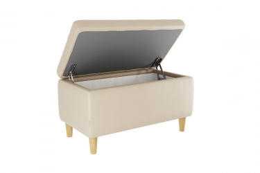 Пуф Чарли ПМ-004.1 крем (экокожа) / PM-004.1