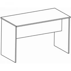 Стол рабочий с опорами Сигма СГ.400.ВХ Белый / Sigma SG.400.WH