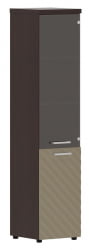 Шкаф колонка комбинированная с топом (правый) Торр ЛУКС ТЛХC 42.2 Р Венге Магия Капучино / Torr LUX TLHC R