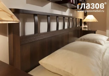 Кровать Люкс (900) Шерлоcк 50 Орех шоколадный (спальня) / Sherlock