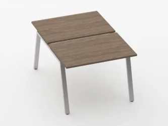 Л-образный металлический каркас с траверсами Дека 73.145.10 К Металлик матовый муар / Deka