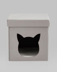 Пуф складной с ящиком Сторе Пет серый / Store Pet