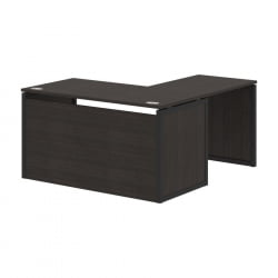 Стол письменный угловой левый КСТЕН-КП КСКПCТ 1415Х Л Дуб Юкон Антрацит / XTEN-QP XQPCT 1415H L